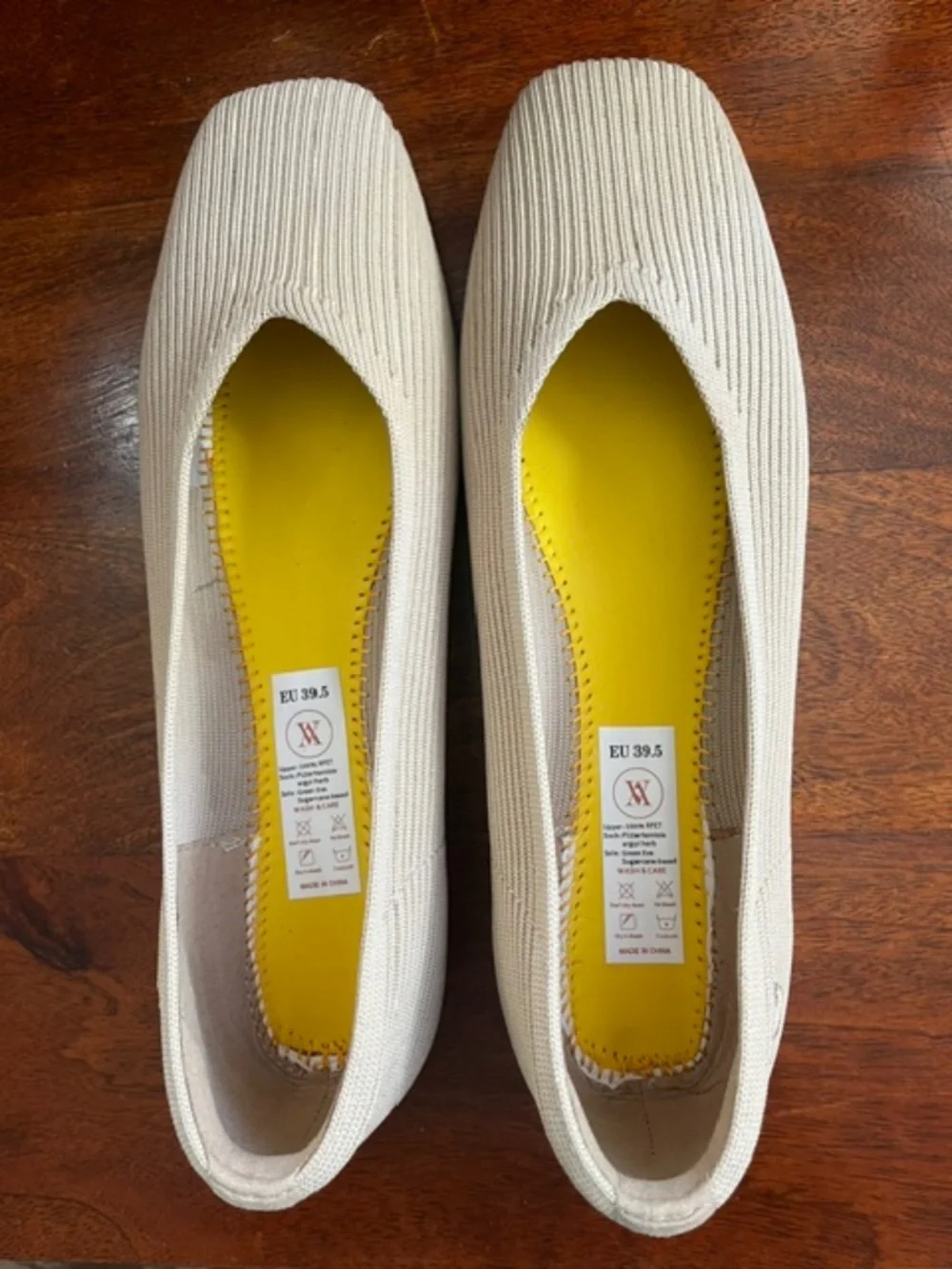 Women's Vivaia - Margot Walker - Lightweight - Sq-Toe Flats - Beige/Almond - 8.5